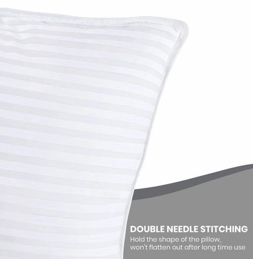 NEW SALE | Pack of 2, Hotel Quality Pillows for Sleeping, Bed Pillows for Back, Stomach or Side Sleepers (Standard Size, White)