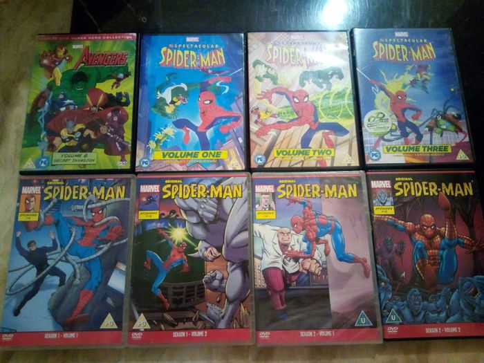 Marvel Animated 14 Dvd Bundle Lot Spider-man Thor Iron Man Avengers Hulk Thor She-hulk Fantastic Four Etc