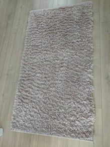 Blush Pink Shaggy Runner Rug