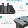 OMOTON Vertical Laptop Stand Adjustable, Desktop Aluminum MacBook Stand with Adjustable Dock Size, Laptop Holder Fits All MacBook, Surface, Chromebook and Gaming Laptops (Up to 17.3 inches), Black Image 6