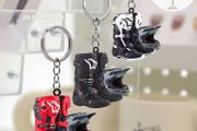 Motocross Boots Helmet Keychain