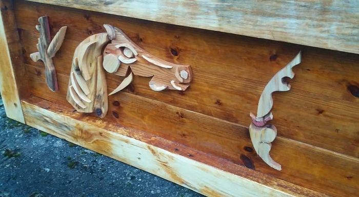 Rustic Driftwood Horsehead Woodart.