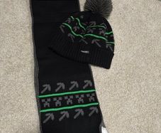 M&S Minecraft Kids Beanie Hat & Scarf Set