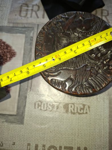 Beautiful Rare Full Set of African Hand Carved Wooden Place Mats with an Amazing Original Holder Postage Available,