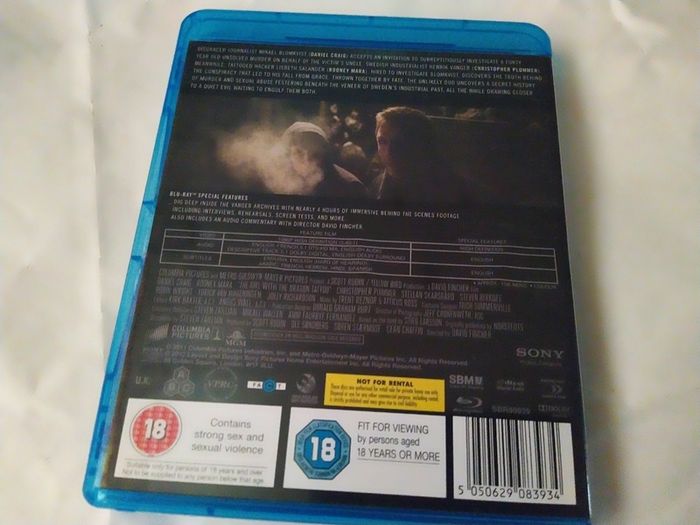 The Girl With The Dragon Tattoo 2 disc Blu-ray