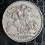 1889 Queen Victoria Silver Crown coin Image 6