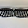BMW X1 F48 original front kidney grilles Chrome Black Image 4