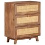 Sideboard 61x35x76 cm Solid Mango Wood Image 2