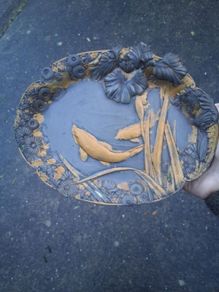 Meiji Period Japanese Bronze Dish