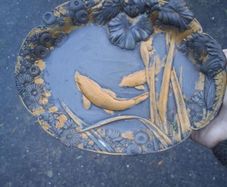 Meiji Period Japanese Bronze Dish