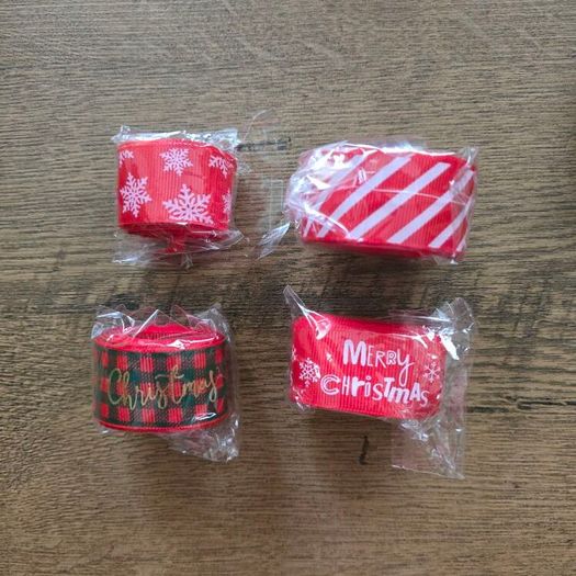 Christmas ribbon 4 rolls