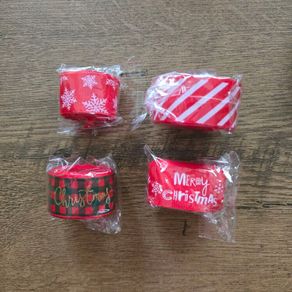 Christmas ribbon 4 rolls