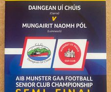 2025 Dingle (Kerry) v Mungret St. Pauls (Limerick) - GAA Munster Football Senior Club Semi Final Programme