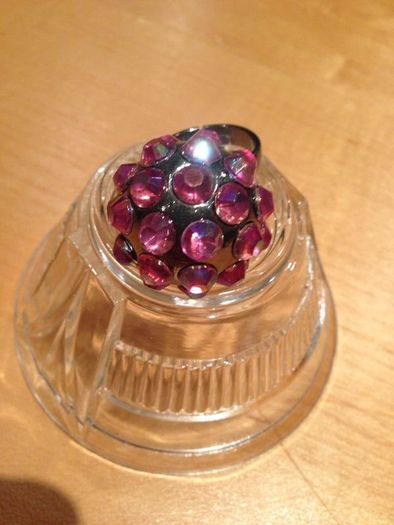 Pink Diamonte Ring