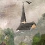 Vintage French Oil Painting On Canvas, Original Mid Century Impressionist European Landscape, Signed Ballet No 15 Paysage, Image 8