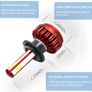 R7 Super Bright 4 Sides Emitting LED Auto Headlight DC9-36V 80W 8000Lumen 6000K H4 H7 Car Bulbs(Pack for 2) Image 4