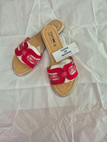 red flat sandals terre de marins (TDM)