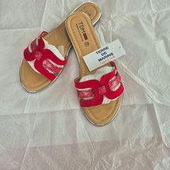 red flat sandals terre de marins (TDM)