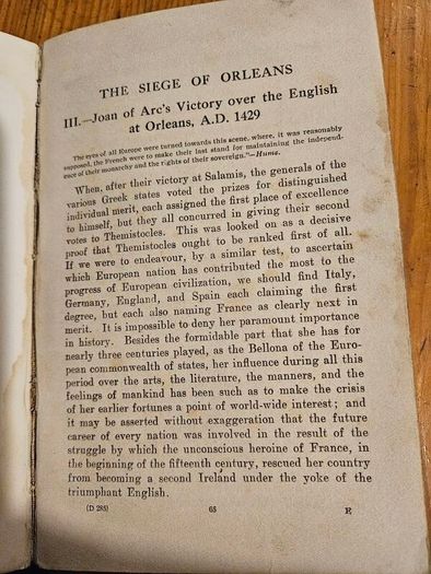 The Educational Series Of Intermediate Classics. Antique Hardback In Fair Condition.  See Photos For Same.