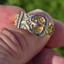 Vintage Gents 9ct Gold Buckle Ring Image 4