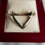 Vintage Sterling Silver Double Wishbone Band Ring size P - 2,10g Image 2