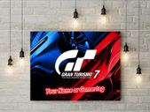 Personalised Grand turismo gamer Wall 3mm foamex board printed picture with your Name or gamertag on it Grand turismo wall board for kids room wall decor