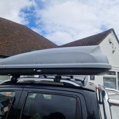 Car roof box including u bolt fittings