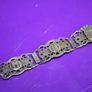 Vintage Turkish Silver Filigrane Depose Paris Souvenir Bracelet 8" Image 6