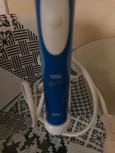 Brown Electric Toothbrush Blue