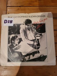 Placido Domingo and John Denver Perhaps Love 7 inch Vinyl