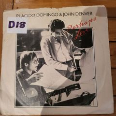 Placido Domingo and John Denver Perhaps Love 7 inch Vinyl