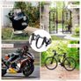 Bike Locks High Security with 2 Keys, Bike Chain Lock Heavy Duty, 120cm Bicycle/Cycling Locks for Bike Cycle, Moto, Door, Gate Fence, Black/White Image 5