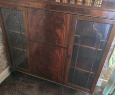 Vintage mahogany display cabinet