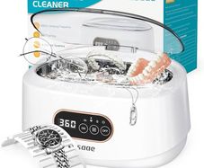 Ultrasonic Cleaner, 48000Hz Jewellery Cleaner Glasses Cleaner 660ML Clean Pod Gifts for Women Cleaning Set with Watch Stand for Jewelry Necklace Ring Glasses