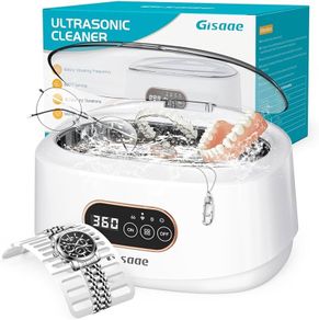 Ultrasonic Cleaner, 48000Hz Jewellery Cleaner Glasses Cleaner 660ML Clean Pod Gifts for Women Cleaning Set with Watch Stand for Jewelry Necklace Ring Glasses