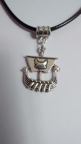 Viking Ship Pendant / Charm for Pandora Style Bracelet