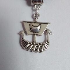 Viking Ship Pendant / Charm for Pandora Style Bracelet