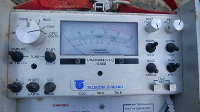 Vintage Industrial Technology Throwmaster 102A Cable Test Set Telephone Field Test USA