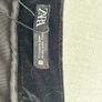 Zara Black Velvet Asymmetric Midi Skirt Size S Image 9