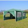 3 x 6 m Gazebo Party Tent  Marquee Garden Gazebo with 6 Side Panels for Wedding Party, Waterproof Garden Camping Image 2