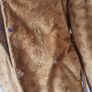 Vintage 1980s 1990s chenille teddy camel colour coat M L glamorous Christmas festive Image 6