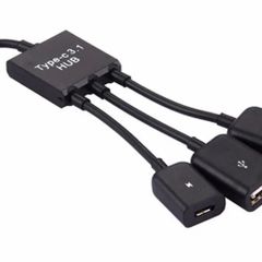 Type C USB C OTG Hub Host Adapter Cable for Samsung Galaxy S10 S20 S21 Macbook