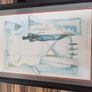 1980/90s Purchased via middle east Two Signed Alfred Gockel Abstract Figurative Artworks  Framed 1980s1990s Image 9