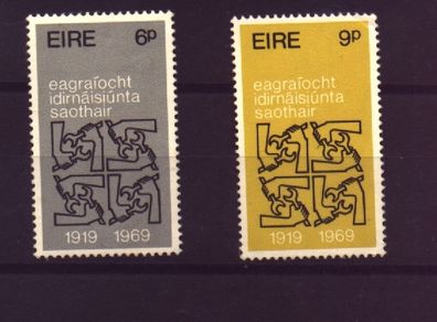 1969 Ireland 50th Anniversary of The International Labour Organisation Commemorative Stamp Mint Never Hinged (MNH)