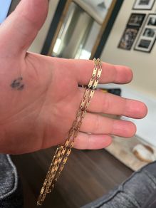 9ct gold chain 27" 20.15g