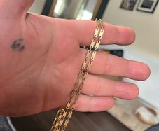 9ct gold chain 27" 20.15g