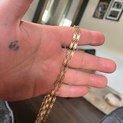 9ct gold chain 27" 20.15g