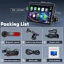 9'' Carplay Screen for Car, Wireless Carplay & Android Auto, Rotatable Car Play Screen with 1080P Backup Camera, Android Auto Screen with Mirror Link, Bluetooth, GPS Navigation, Voice Assistant Image 6