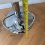 2 x Wooden stools with metallic base Image 8