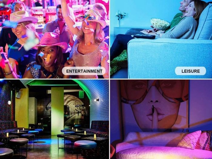 Colour Changing Bulb B22 10W, RGBW LED Bulb Lighting with 21 Key Remote Control, Dual Function, 12 Colour Choices for Home Decoration Bar Party KTV Stage